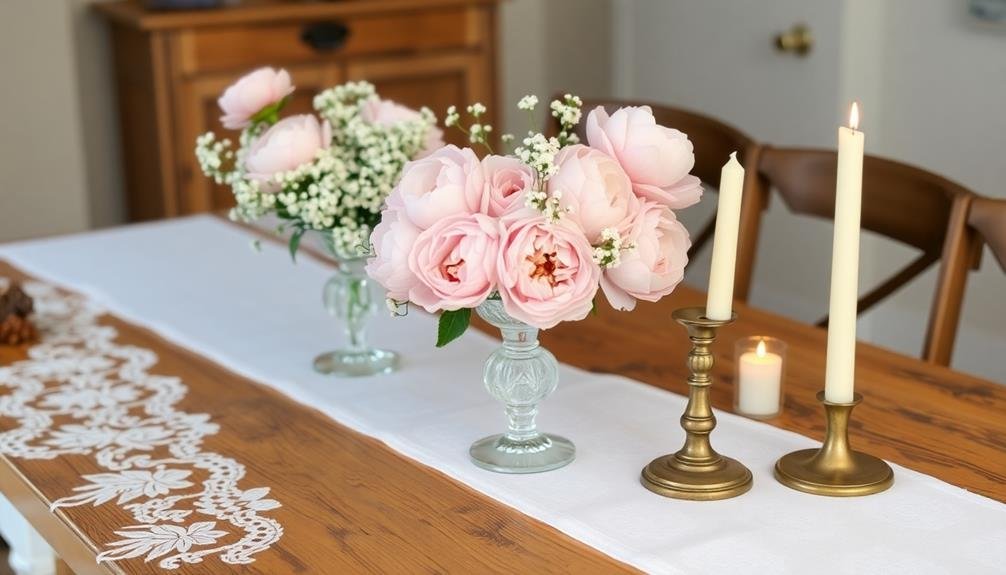 elegant lace table decor