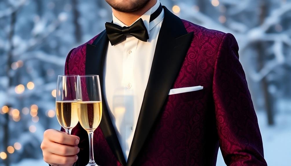 elegant plum dinner jacket