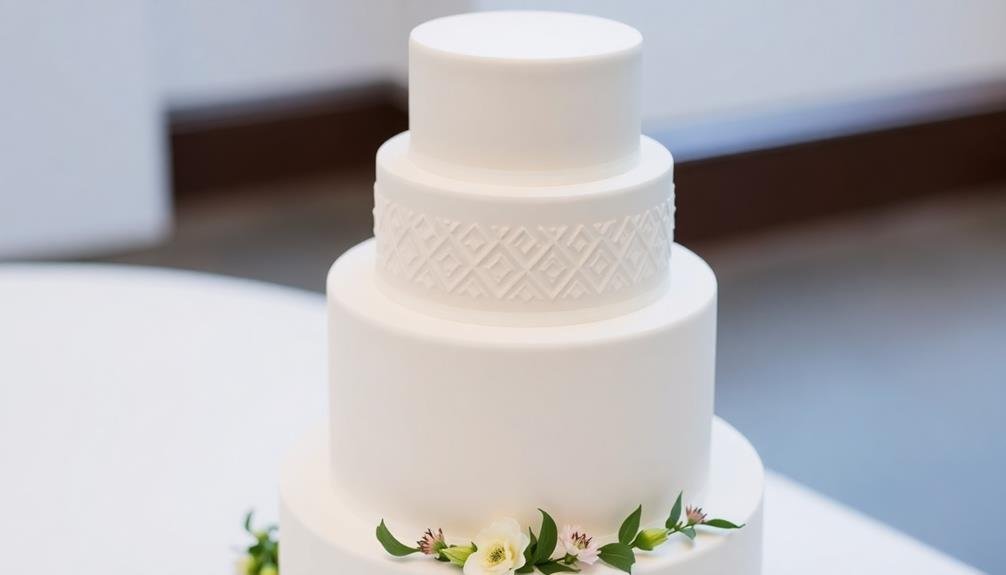 elegant simple cake design