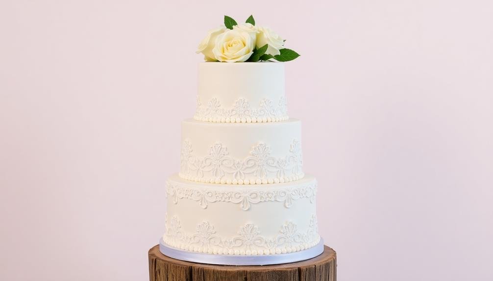 elegant white layered dessert