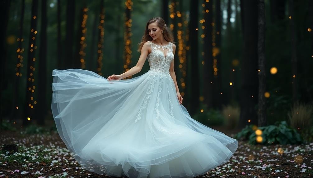 enchanting a line dress design