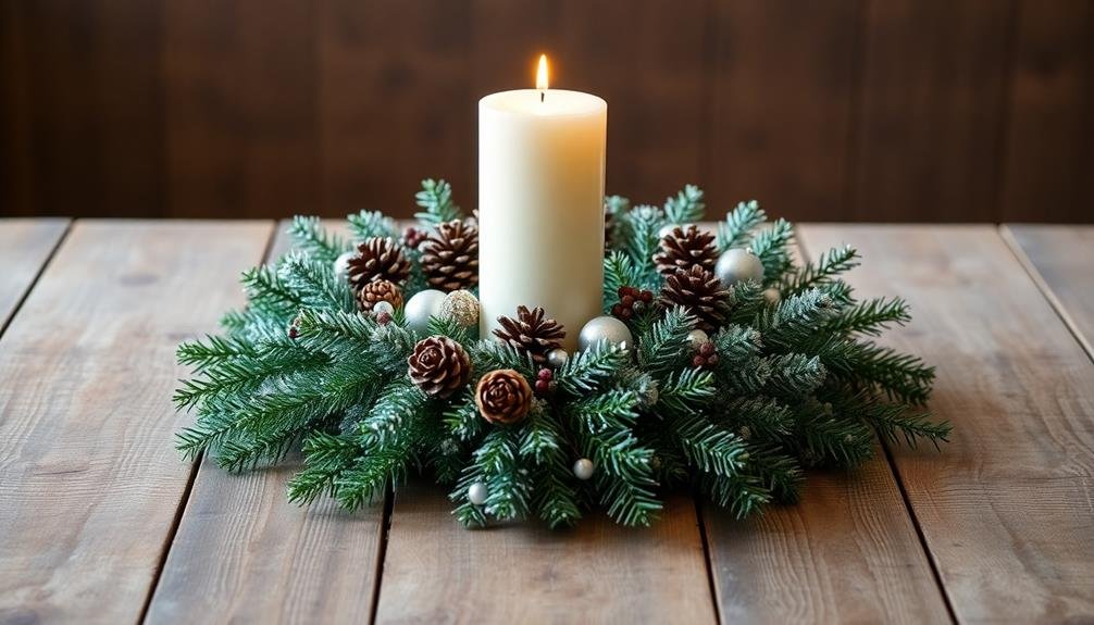 festive holiday decoration centerpiece