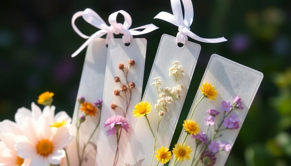 floral art bookmark craft