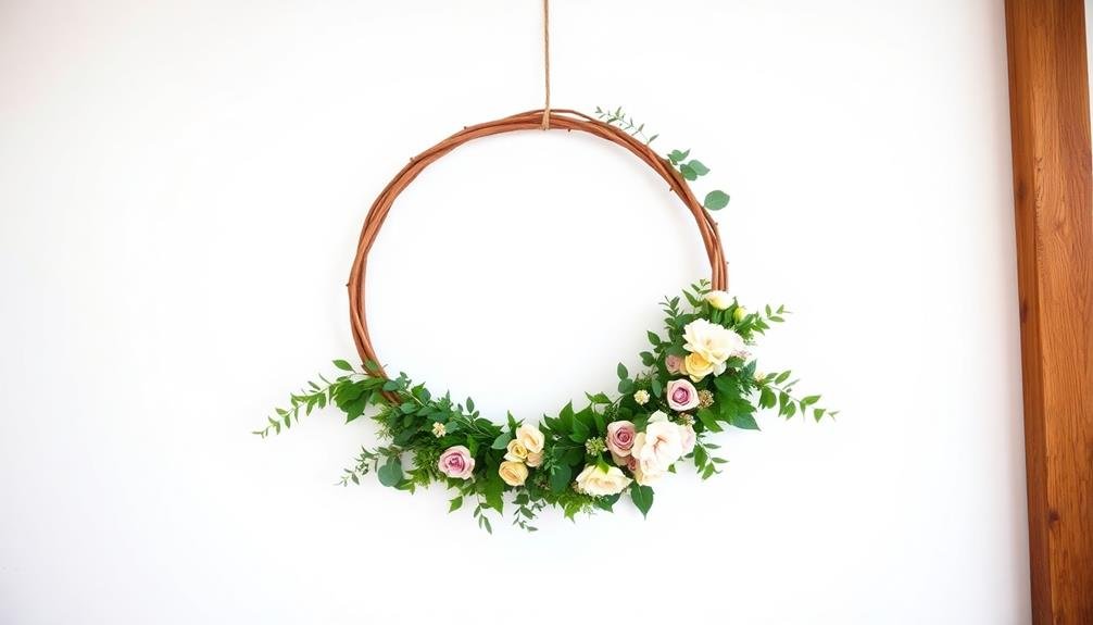 floral hoop photography backdrop