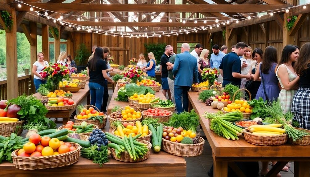 fresh local harvest displays