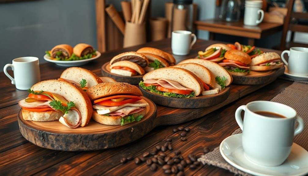 gourmet handcrafted sandwich trays