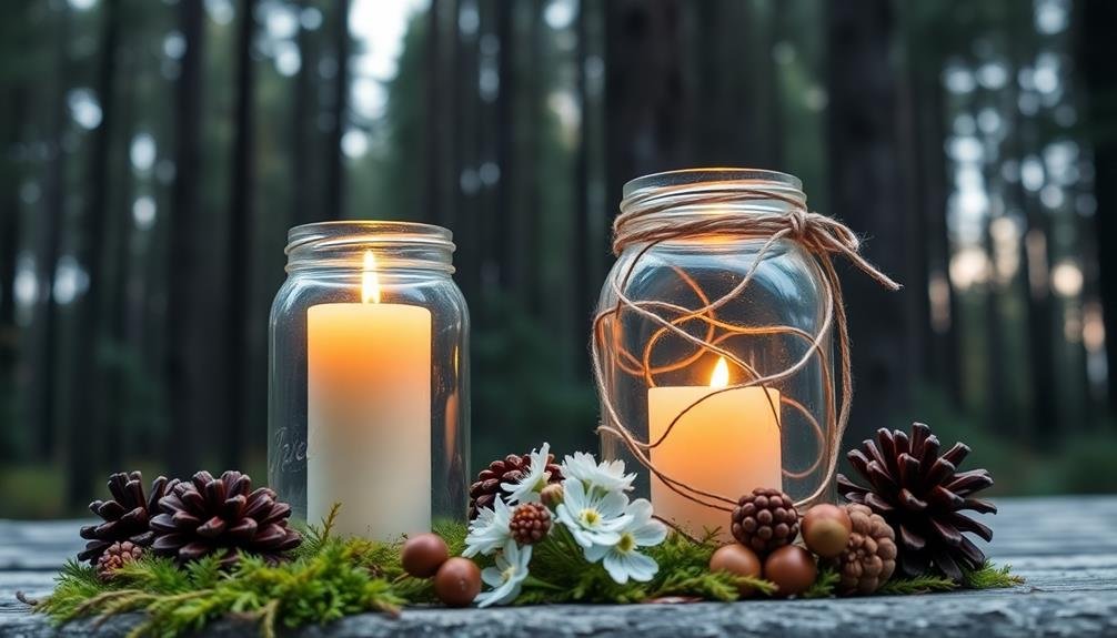 handcrafted mason jar candles