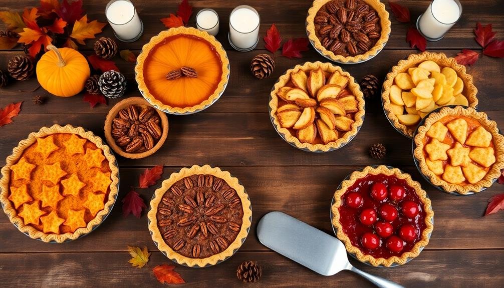 holiday dessert display showcase