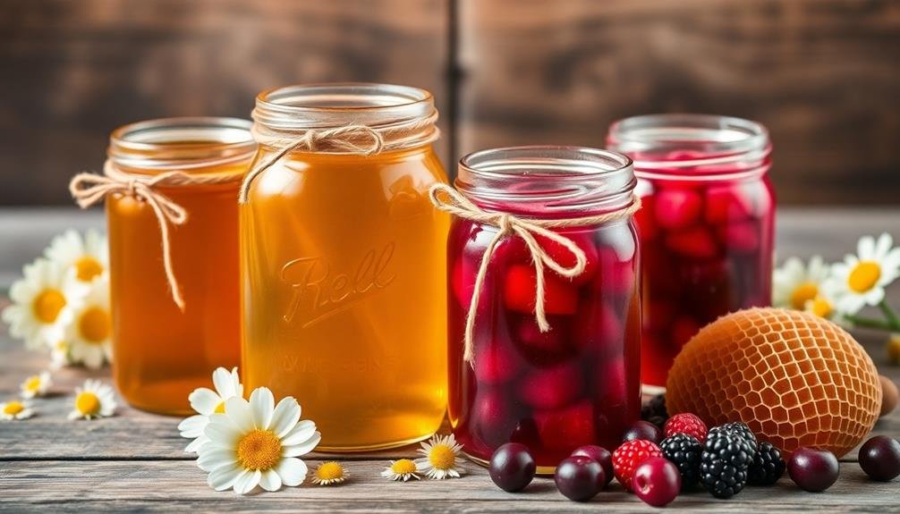 homemade jam or honey