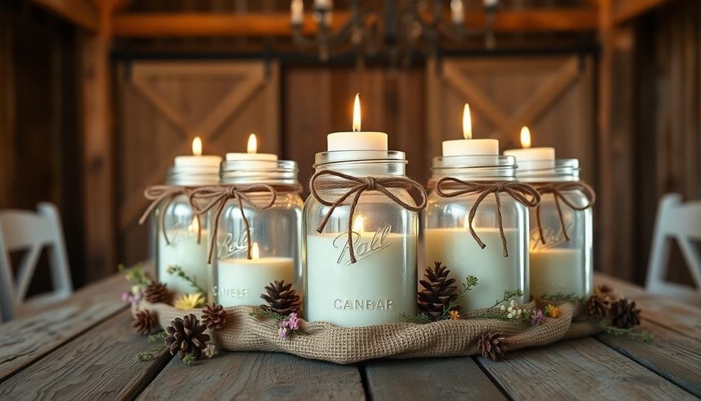 homemade scented jar candles