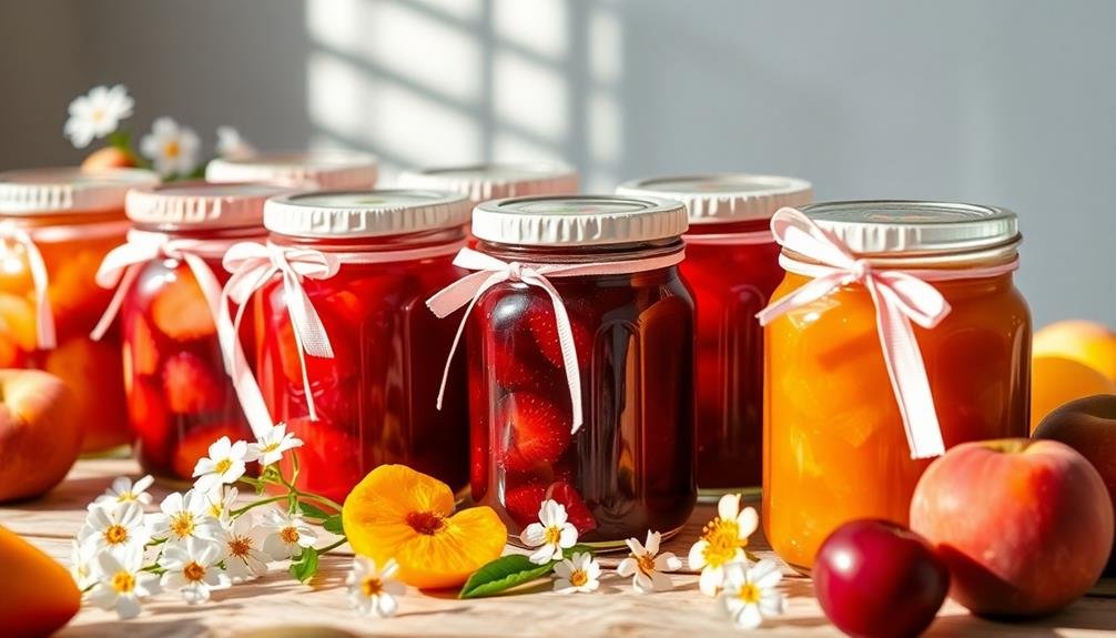 homemade seasonal fruit preserves
