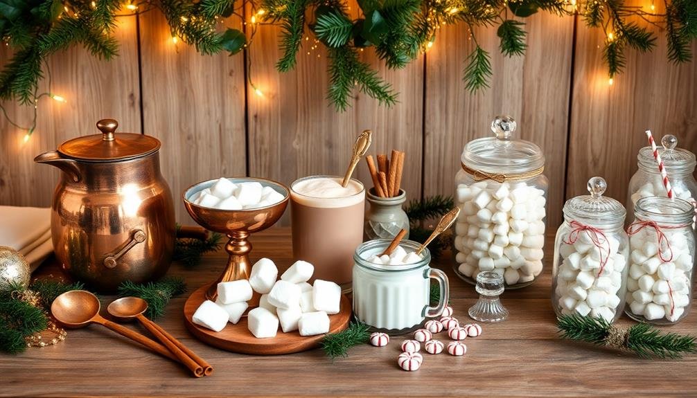 indulgent chocolate beverage station