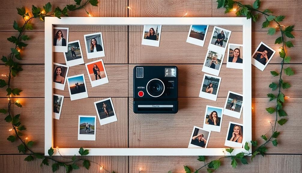 instant photo memory wall