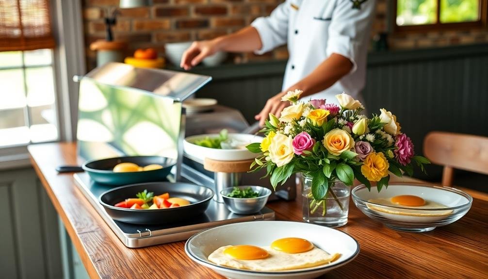 made to order omelet station