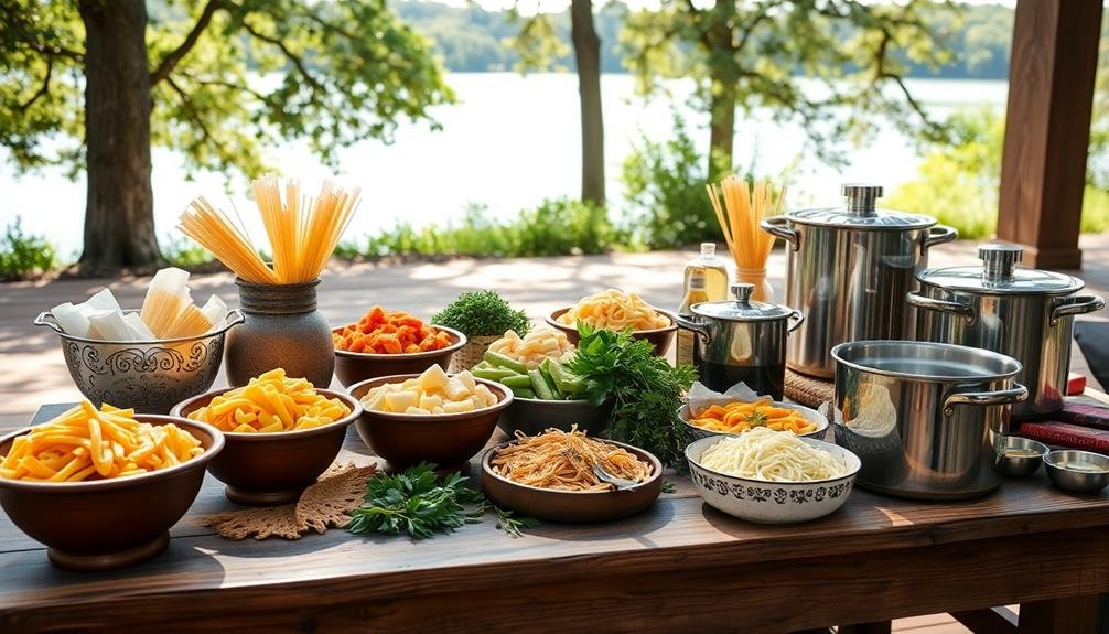 pasta bar culinary delight