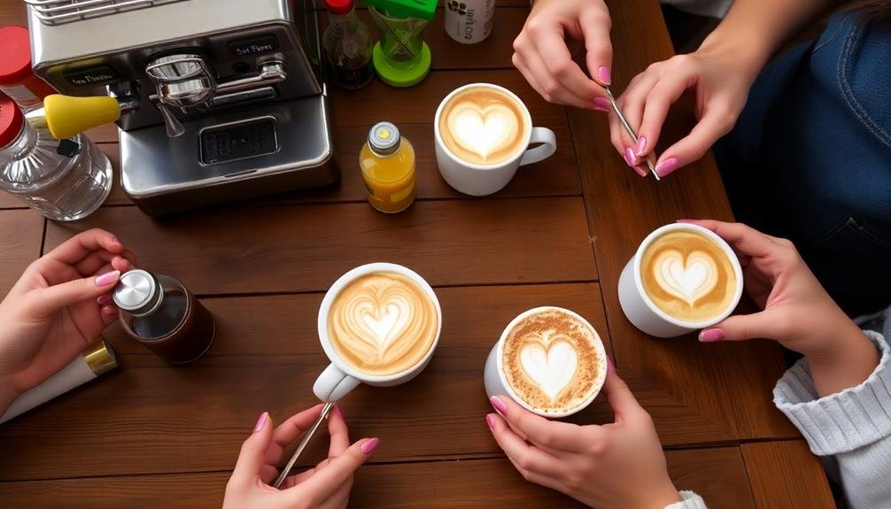 personalized latte art experience