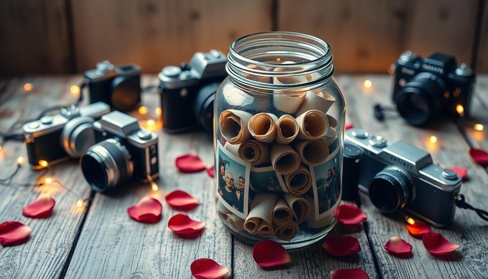 photo filled memory jar