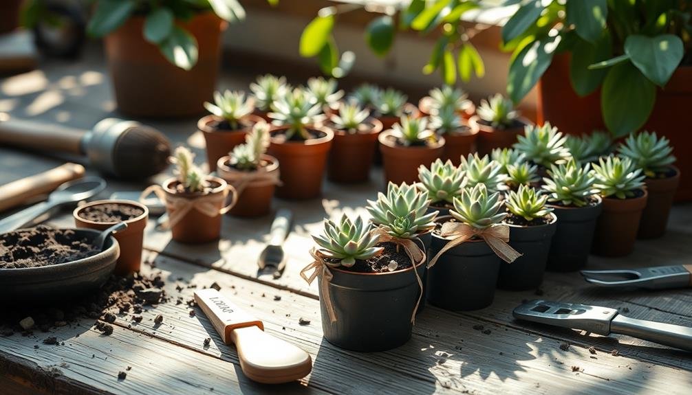 propagation of succulent plants