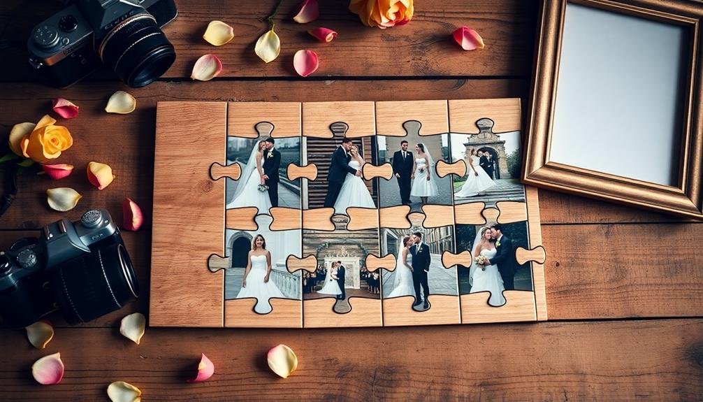 puzzle with framed photo
