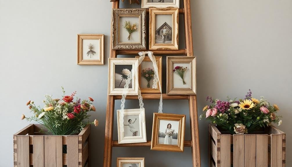 recycled frame photo display