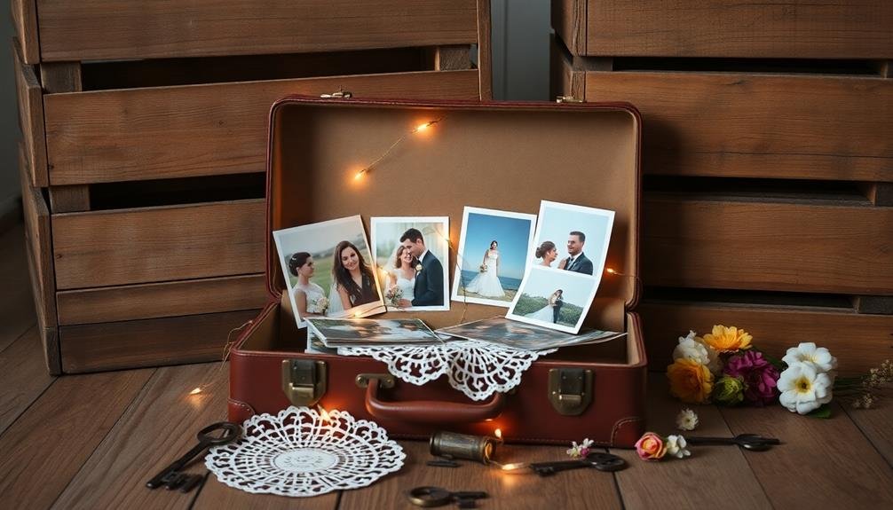 repurposed suitcase memory box