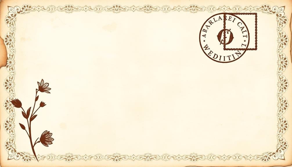 retro postcard inspired stationery