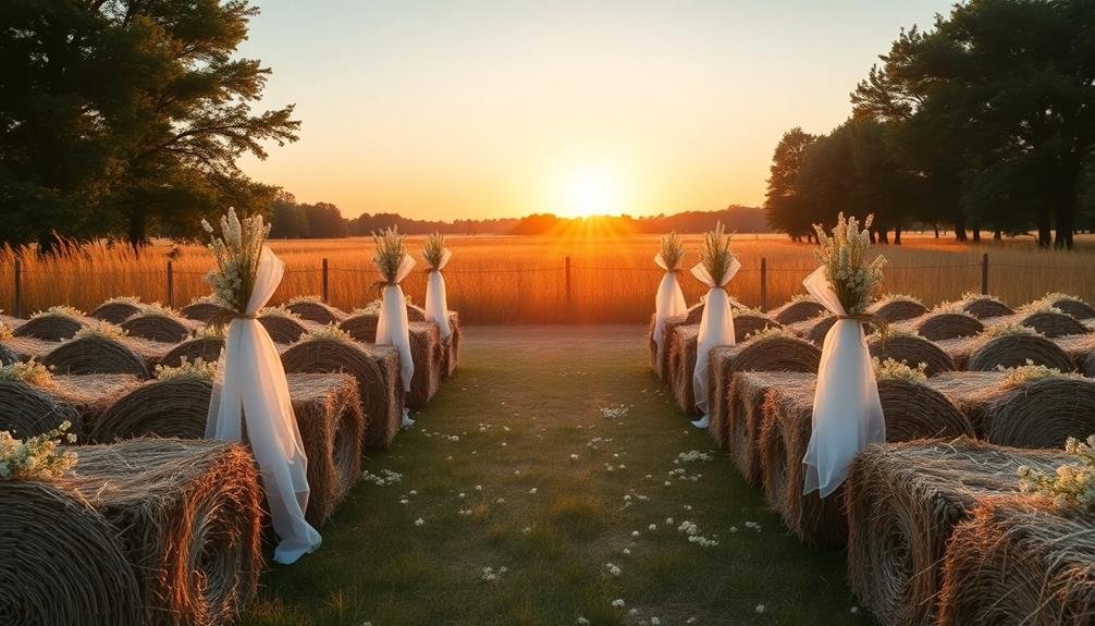 rustic outdoor event seating