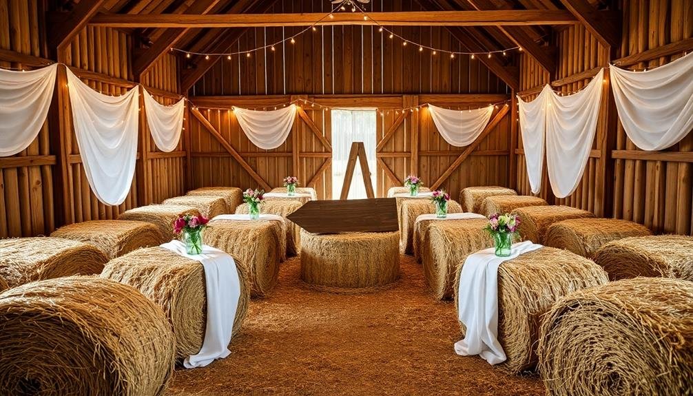 rustic outdoor event seating