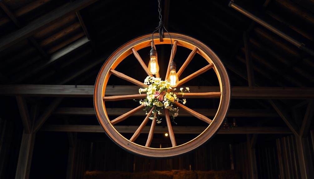 rustic wagon wheel light