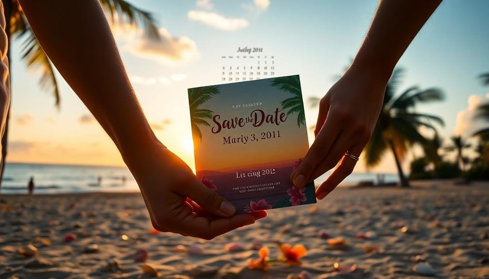 save the date invitations sent