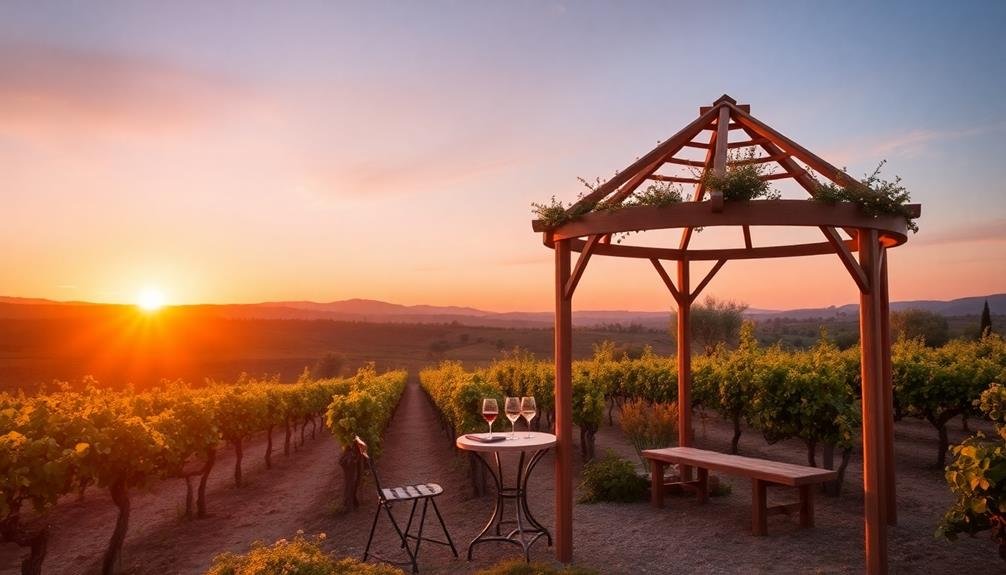 scenic vineyard landscape view