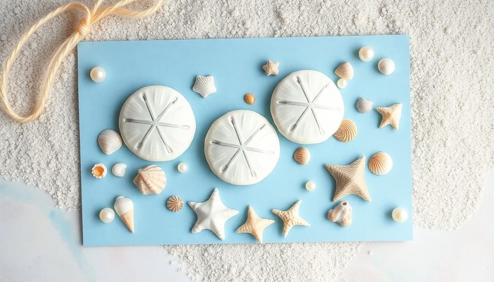 seashell and sand dollar decor