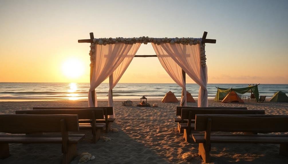 seaside wedding campgrounds available