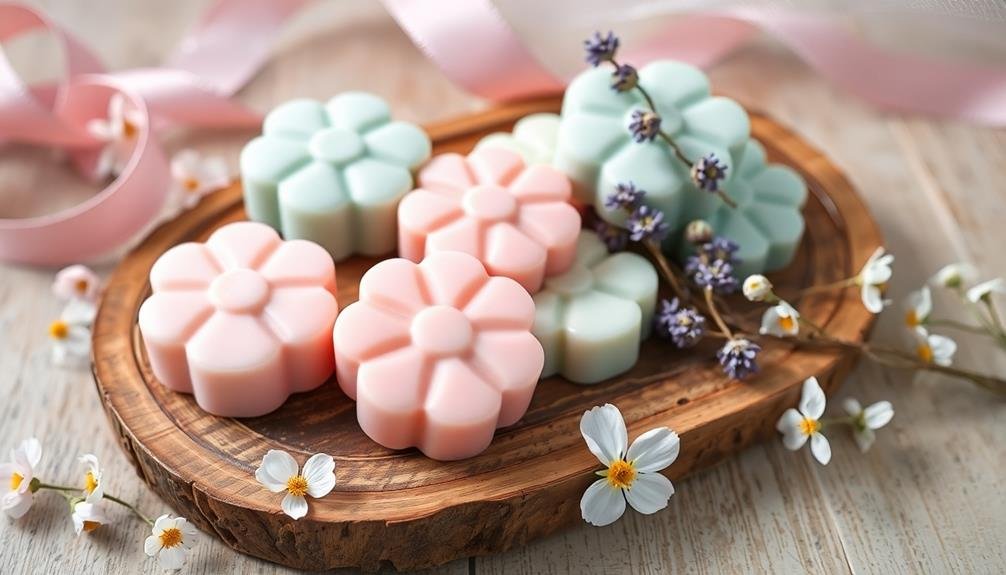 seasonal floral soap bars