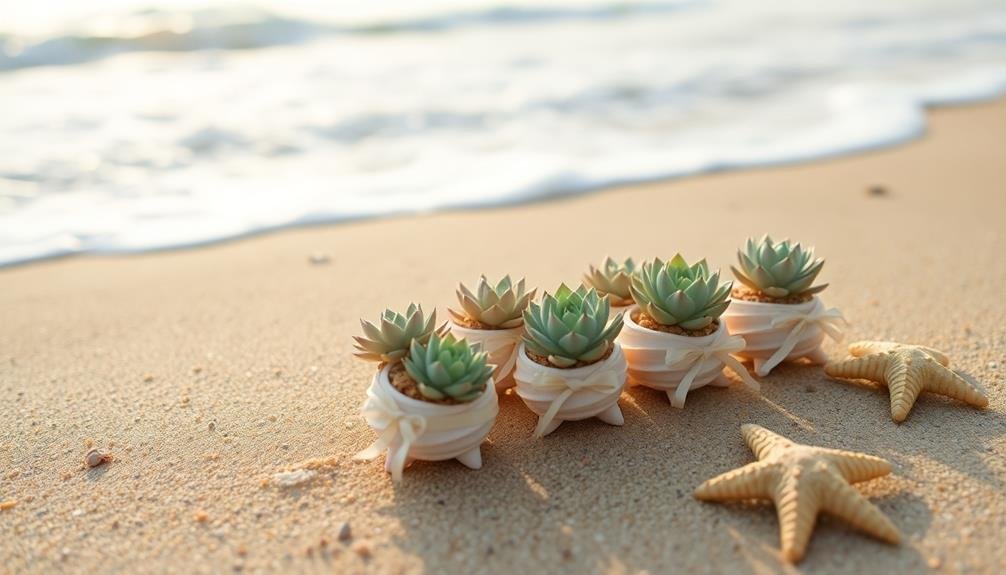 small potted succulent plants