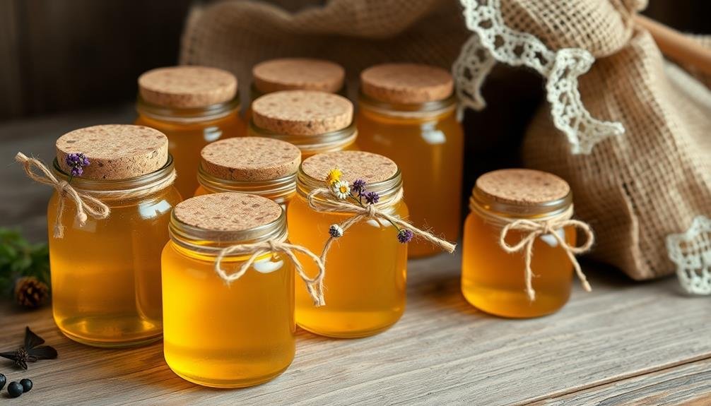 small sweet honey containers