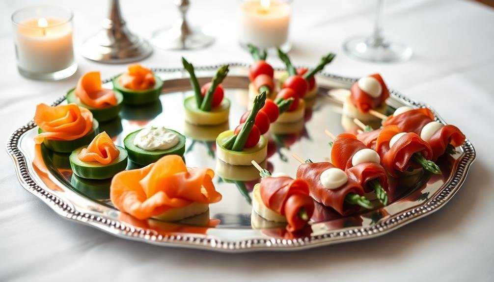 sophisticated appetizer presentation