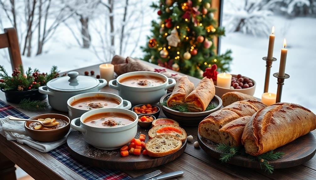 soup sandwich combo station