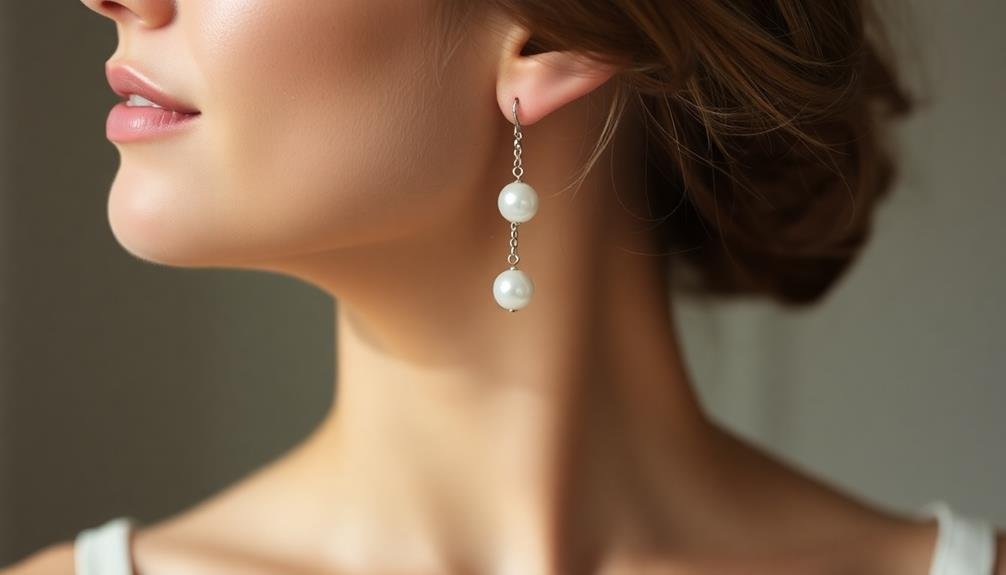 subtle sparkling earring design