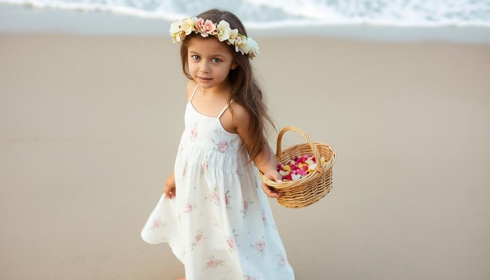 summery floral dress ensemble