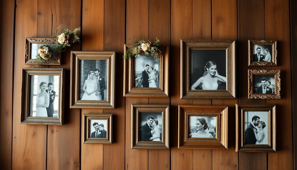 sustainable wedding decor frames