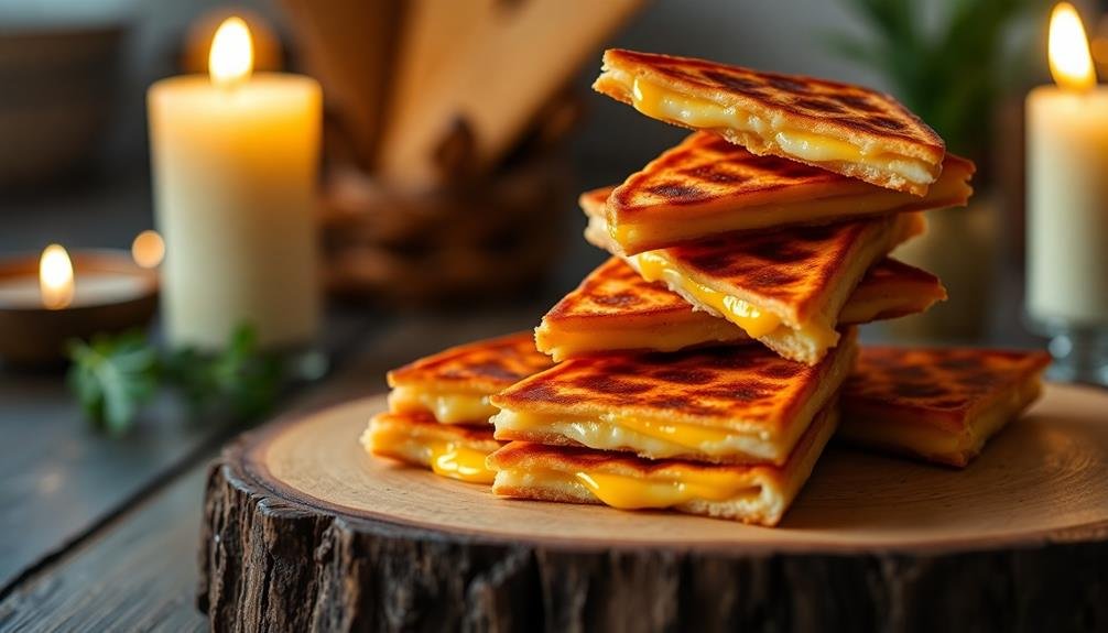 tiny toasted cheese delights