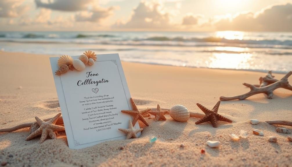 tropical ocean themed invitations