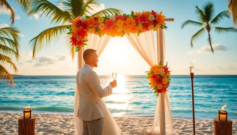 tropical wedding celebration bliss