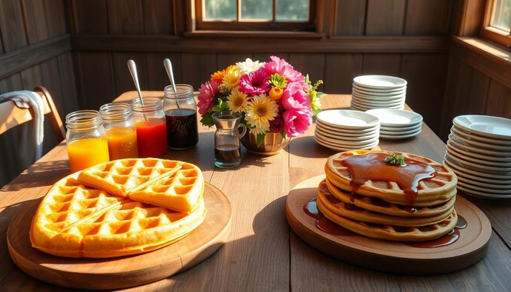 unique breakfast topping stations