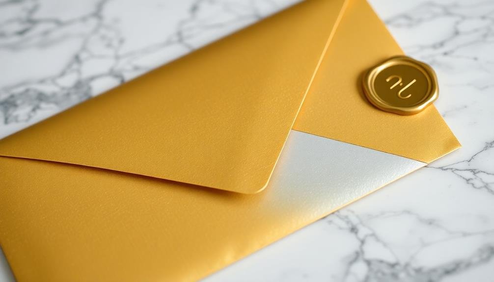 variety of metallic envelopes