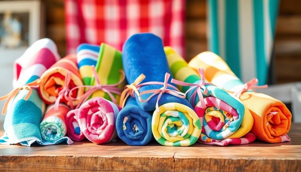 vibrant coastal towels collection
