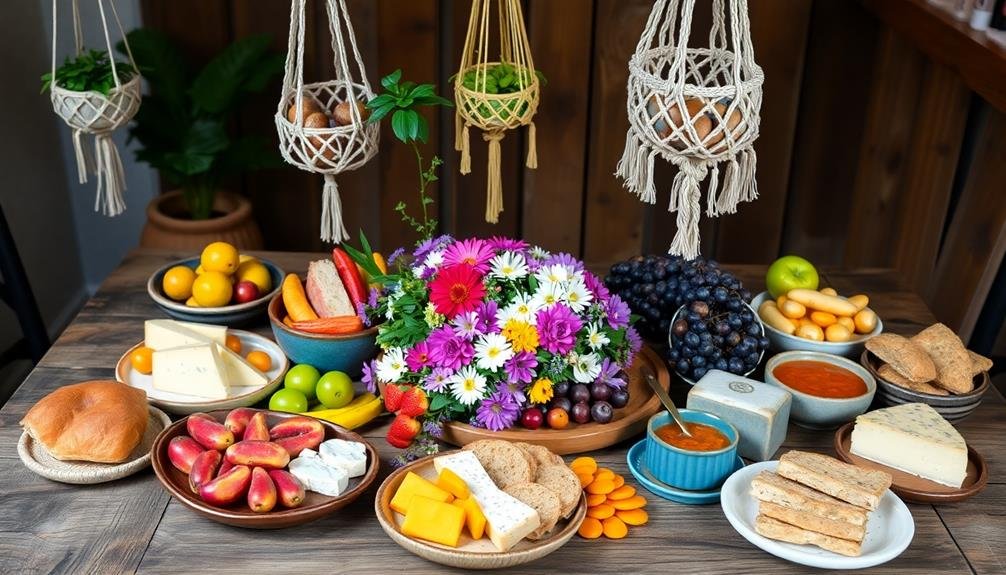vibrant culinary presentation displays
