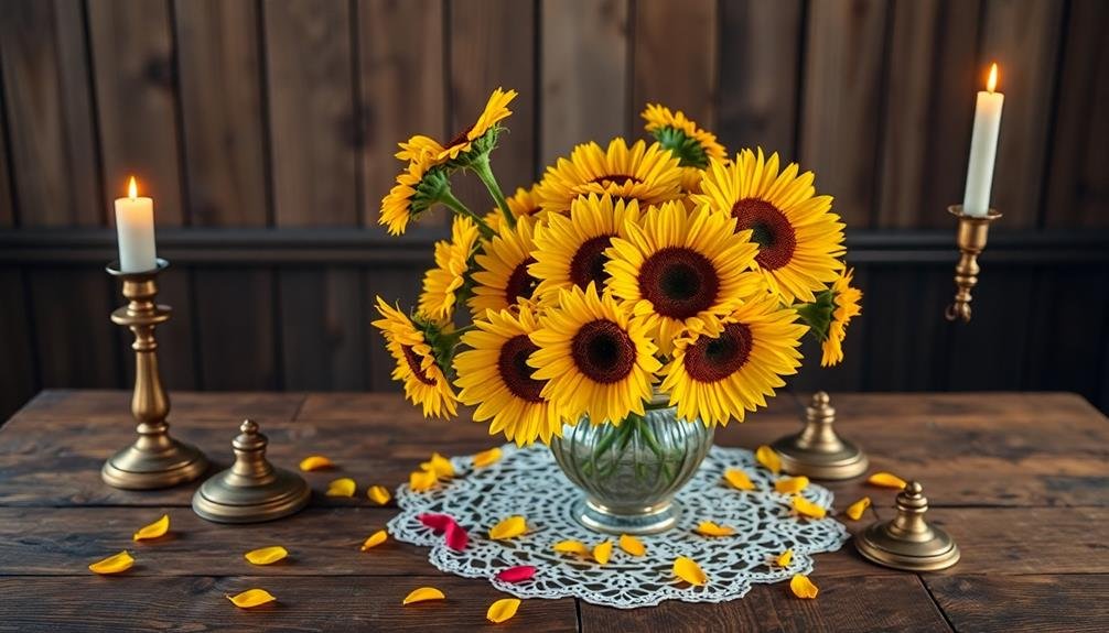 vibrant yellow floral blooms