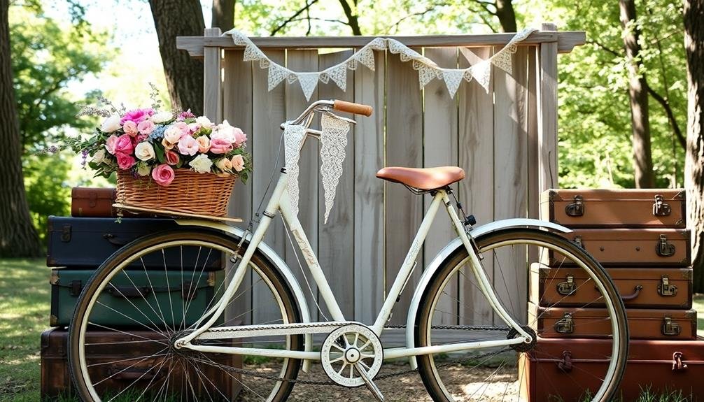 vintage bike floral display